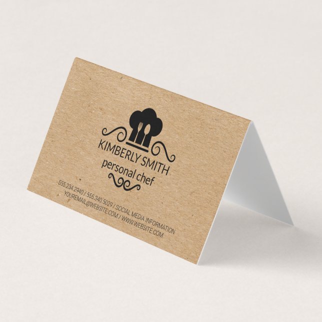 Chef | Natural Business Card (Front)