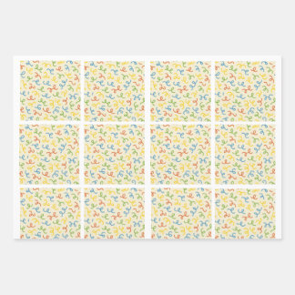 Chef Noodle Doodle Scribble Pattern Wrapping Paper