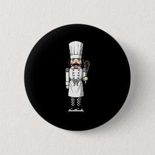 Chef Nutcracker Cook Hat Xmas  Button