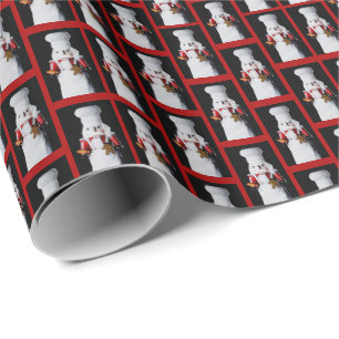 Chef Nutcracker Pattern Wrapping Paper
