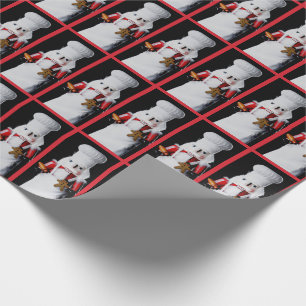 Chef Nutcracker Pattern Wrapping Paper