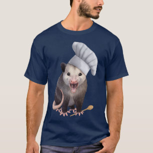 Chef Opossum cute possum in a chefs hat T-Shirt