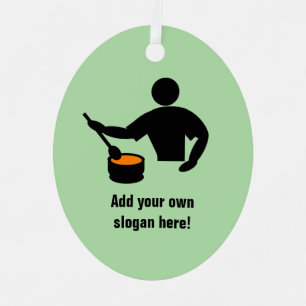 Chef or Cook, we love your cooking skills - custom Metal Ornament