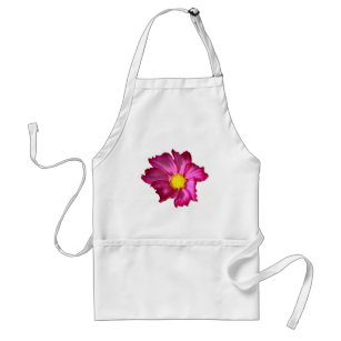Chef or Gardener Pink Cosmos Flower Bib Apron