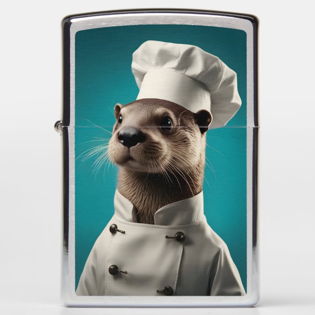 Chef Otter Zippo Lighter (Front)