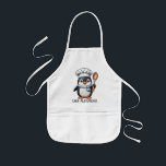 Chef Penguin Personalize Kids' Apron<br><div class="desc">Encourage your kids to learn how to cook!  Personalize an apron with their name!</div>