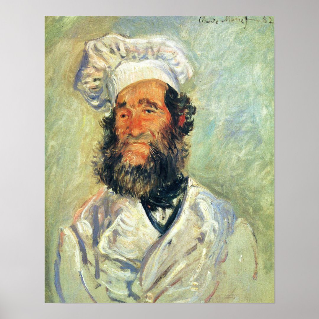 Chef Père Paul by Claude Monet Poster | Zazzle