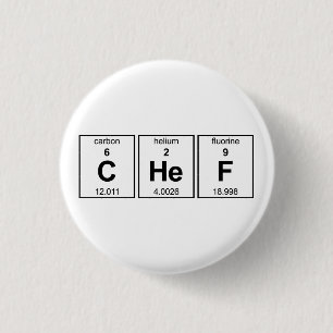 CHeF Periodic Table Pinback Button