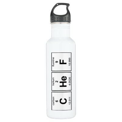CHeF Periodic Table Water Bottle