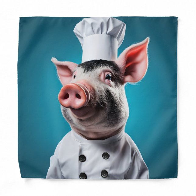 Chef Pig Bandana (Front)