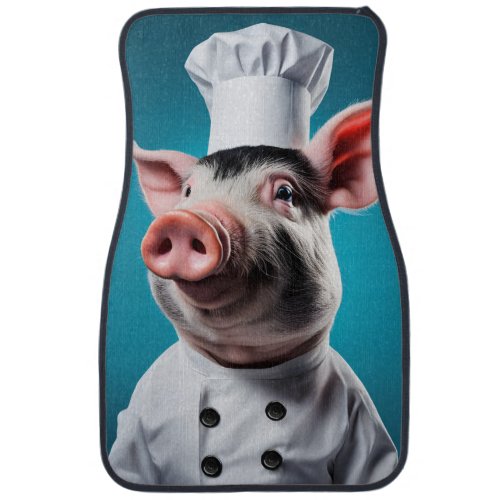 Chef Pig Car Floor Mat