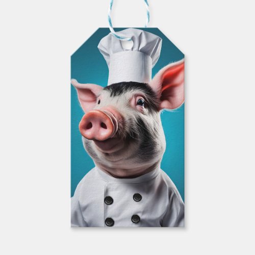 Chef Pig Gift Tags