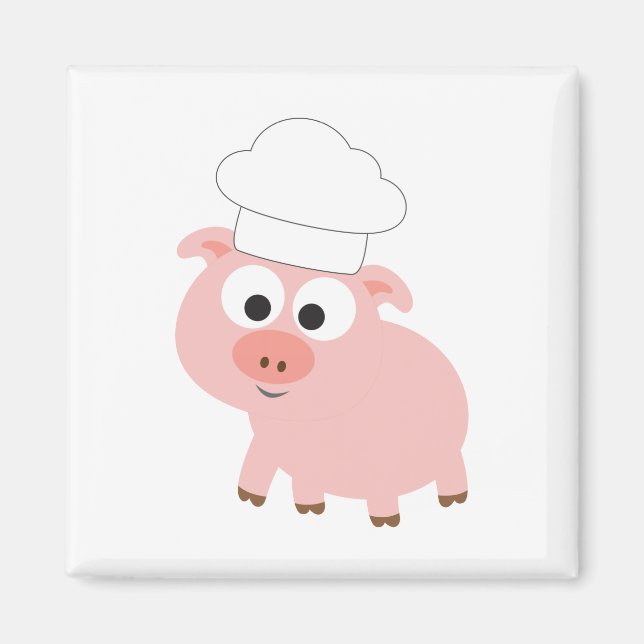Chef Pig Magnet (Front)