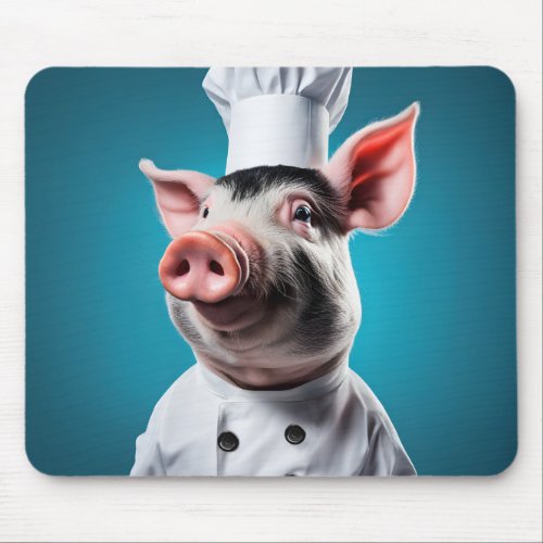 Chef Pig Mouse Pad