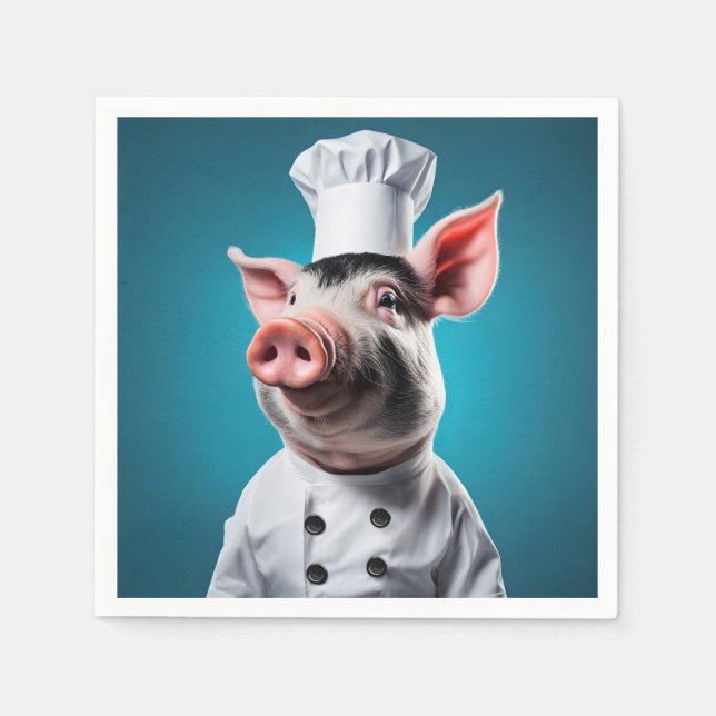 Chef Pig Napkins (Front)