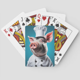 Chef Pig Poker Cards