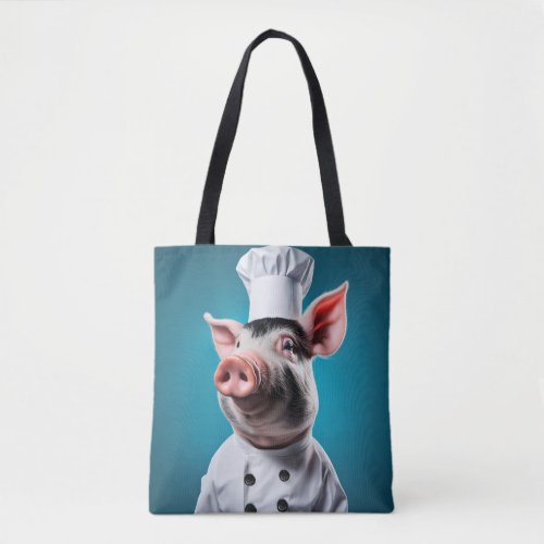 Chef Pig Tote Bag