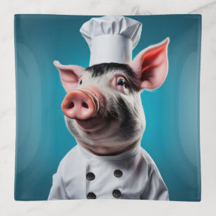 Chef Pig Trinket Tray