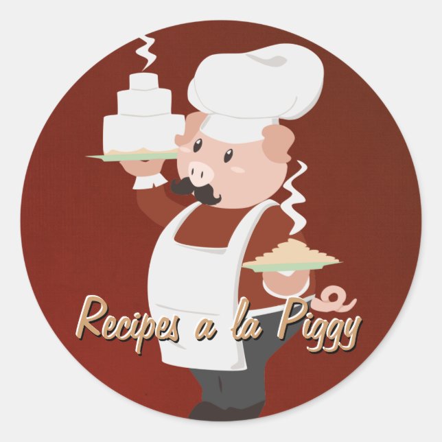 Chef Piggy Stickers (Front)