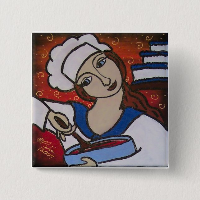 chef pinback button (Front)