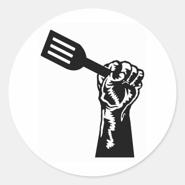 Chef Power Classic Round Sticker (Front)