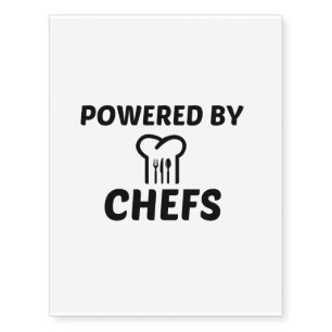 CHEF POWERED BY TEMPORARY TATTOOS