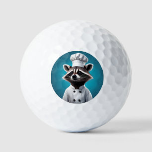 Chef Raccoon Golf Balls