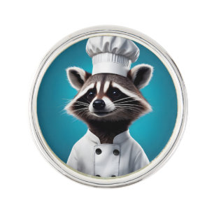 Chef Raccoon Lapel Pin