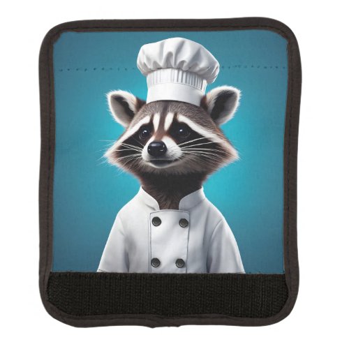 Chef Raccoon Luggage Handle Wrap
