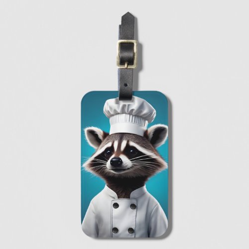 Chef Raccoon Luggage Tag