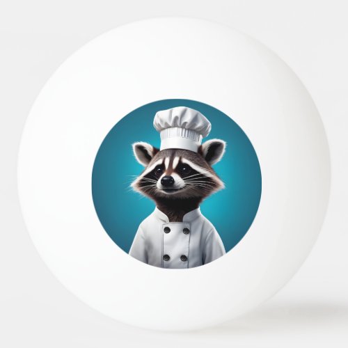Chef Raccoon Ping Pong Ball