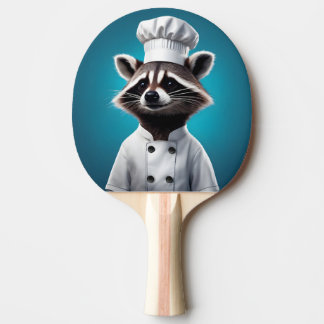 Chef Raccoon Ping Pong Paddle