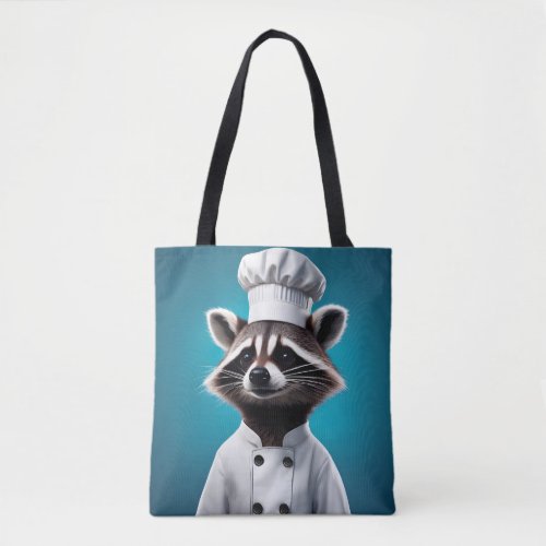 Chef Raccoon Tote Bag