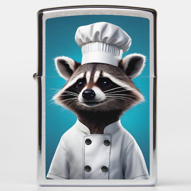 Chef Raccoon Zippo Lighter (Front)