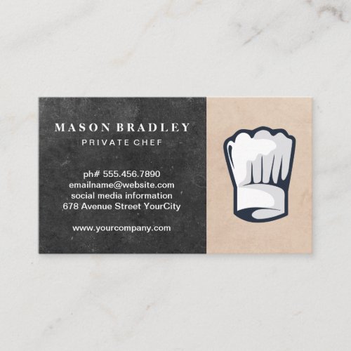 Chef  Restaurant Owner Business Card