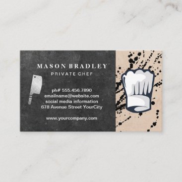 Chef | Restaurant Owner | Cutlery | Cooking Business Card