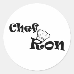 Chef Ron Classic Round Sticker