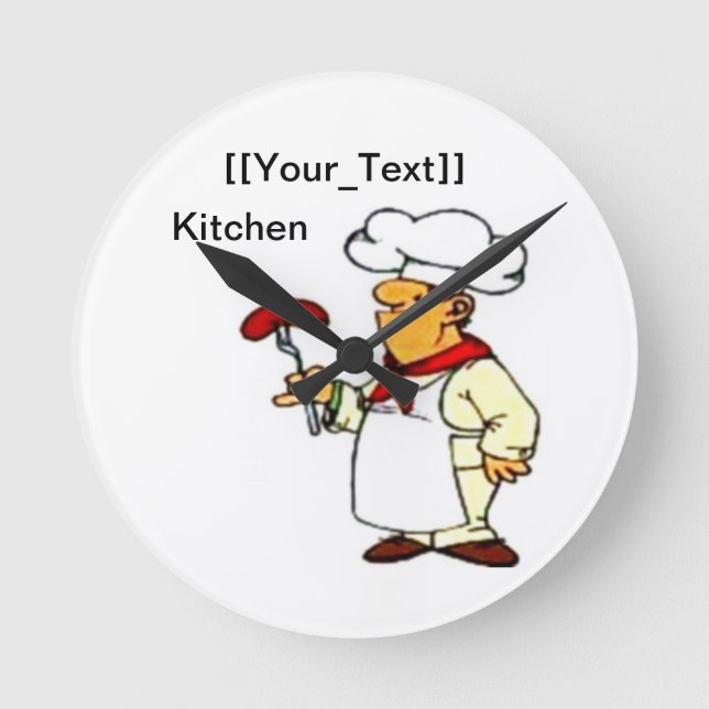 Chef Round Clock (Front)