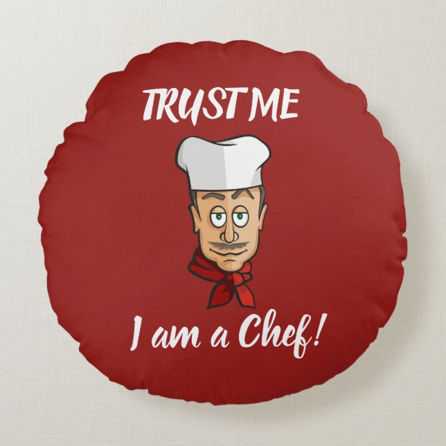 Chef Round Pillow (Front)