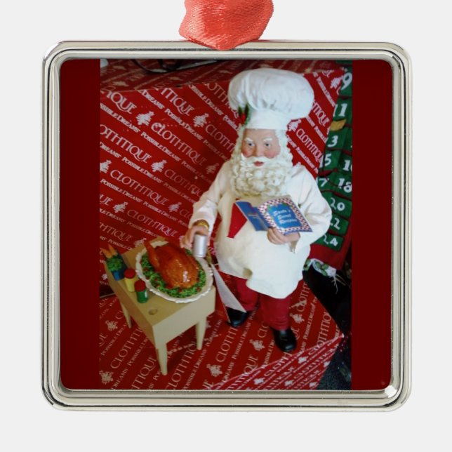 "CHEF SANTA" CHRISTMAS ORNAMENT (Front)