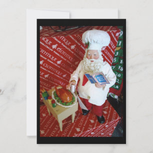 CHEF SANTA INVITATION CHRISTMAS