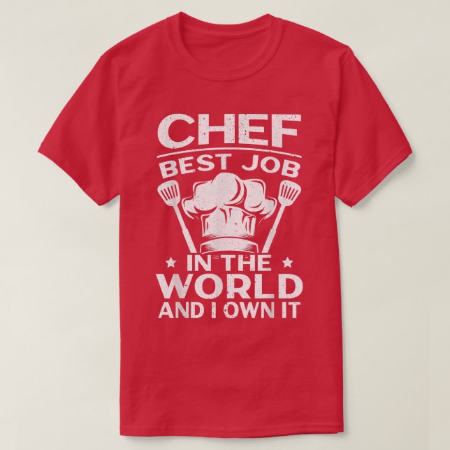 Chef Sayings Distressed Culinary  T-Shirt (Design Front)