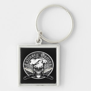 Chef Skull 1 Keychain