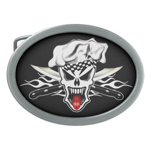 Chef Skull 21 Belt Buckle