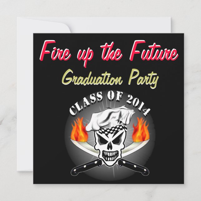 Chef Skull 2 Invitation (Front)