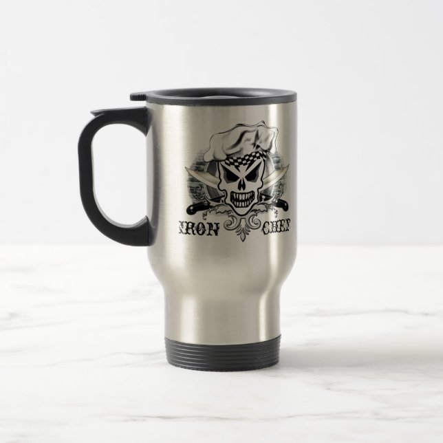 Chef Skull 2 Travel Mug (Left)