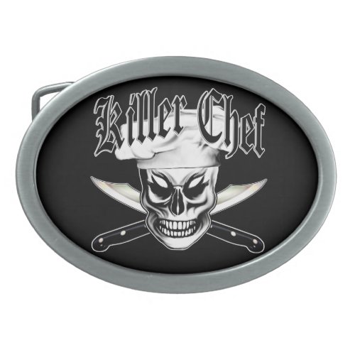 Chef Skull 4 Killer Chef Belt Buckle