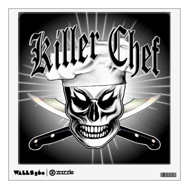Chef Skull 4: Killer Chef Wall Decal (Front)