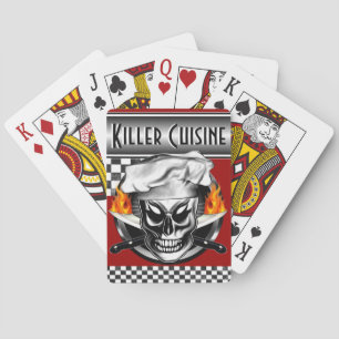 Chef Skull 4 Poker Cards