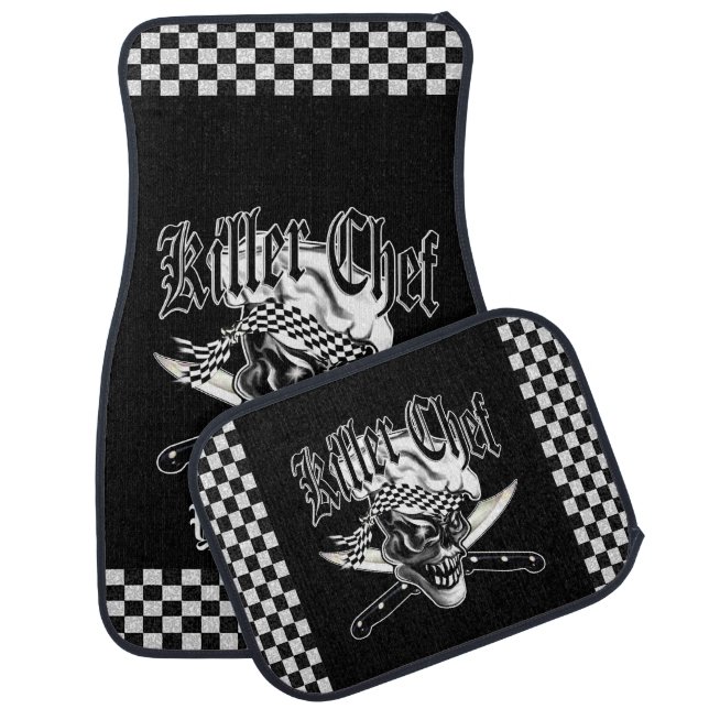 Chef Skull 5 Car Floor Mat (Set)